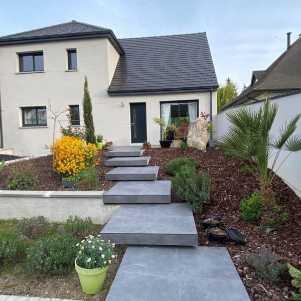 Réalisation d'une entrée de maison - Noisy-le-Grand
